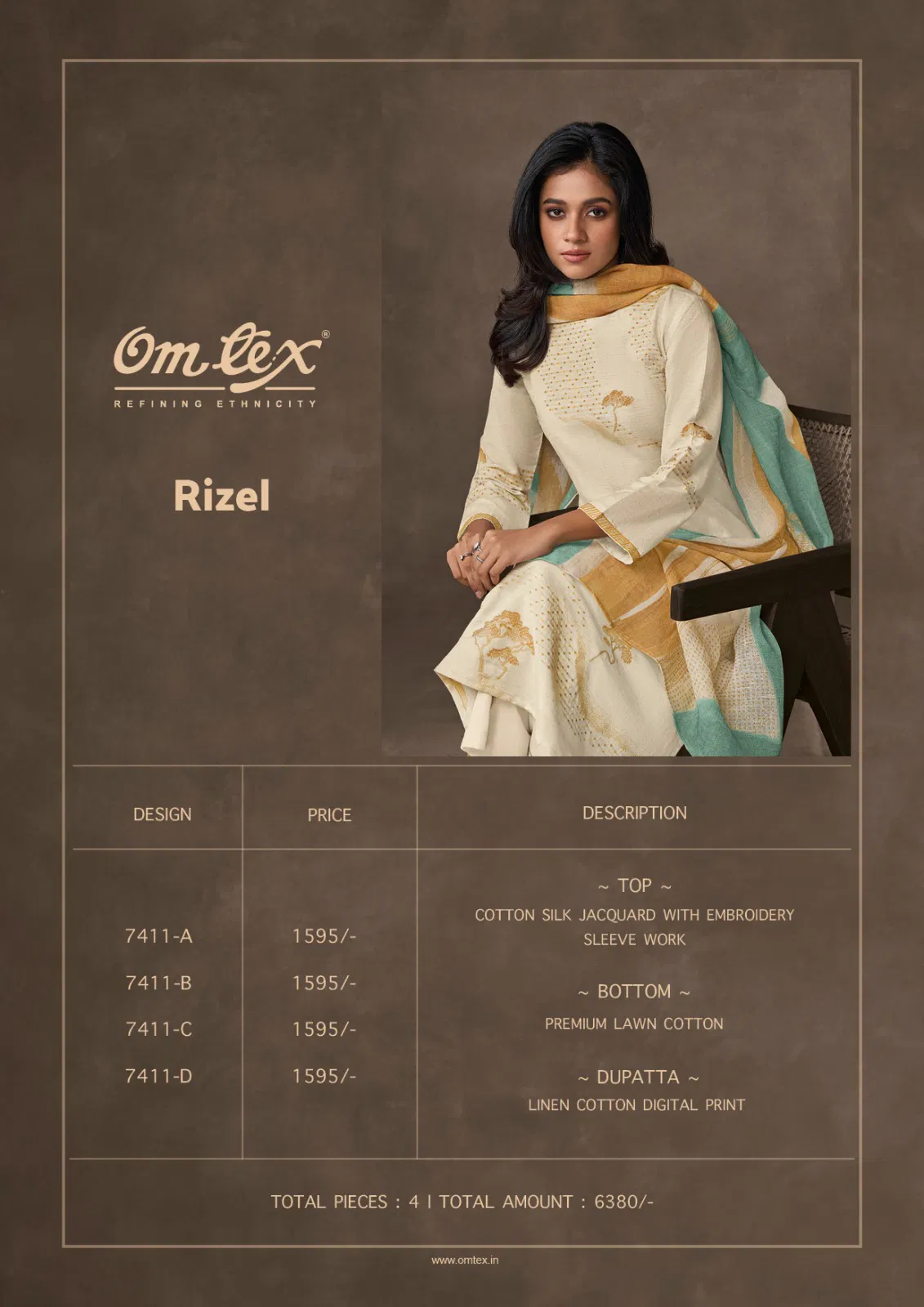 Rizel By Omtex Cotton Silk Desginer Salwar Kameez Wholesale Price In Surat